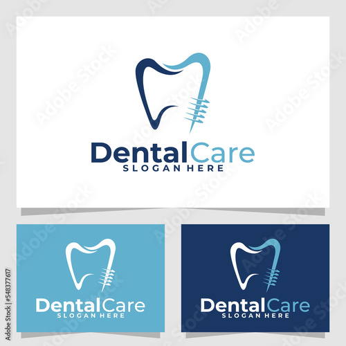 dental care logo vector design template