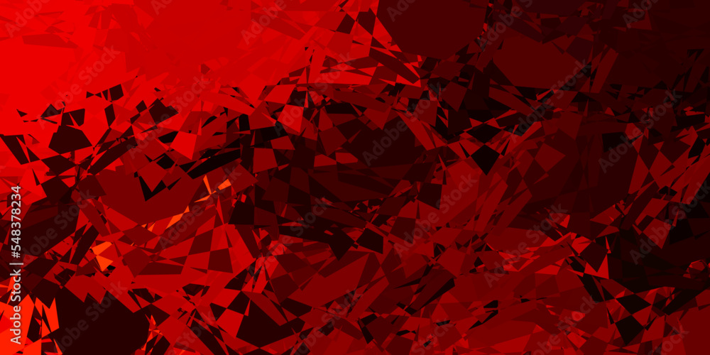 Dark Orange vector pattern with polygonal shapes. Dark Orange vector pattern with polygonal shapes.