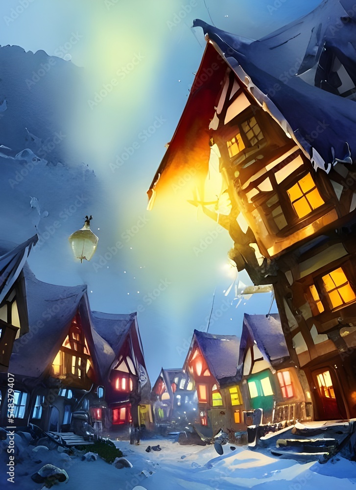 There is a village in the middle of nowhere that is said to be Santa Claus' home. The houses are all made out of gingerbread and there are candy canes lining the pathways. In the center of the village There is a village in the middle of nowhere that is said to be Santa Claus' home. The houses are all made out of gingerbread and there are candy canes lining the pathways. In the center of the village