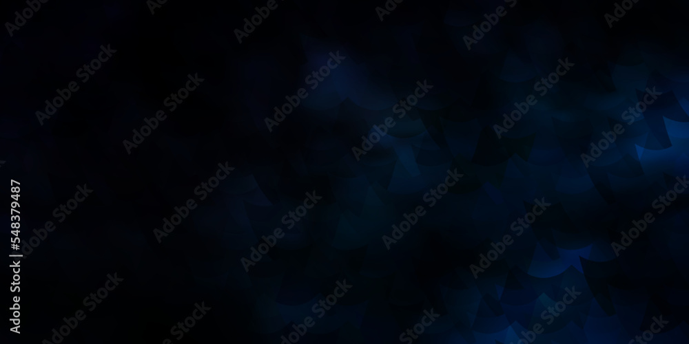 Obraz premium Dark BLUE vector background with rectangles.