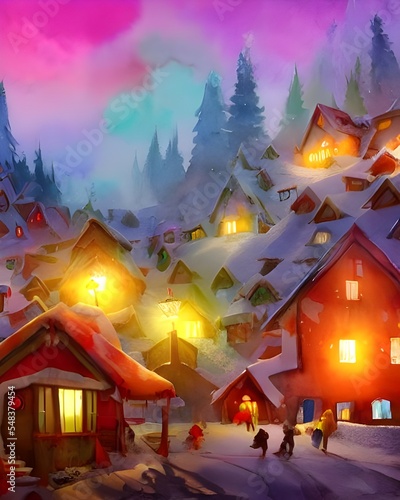 Santa Claus village is a place where children can go to see Santa and get their presents. It is also a place where you can buy Christmas decorations and gifts.