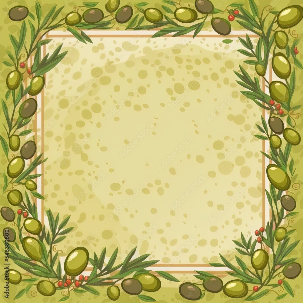 Olive frame background