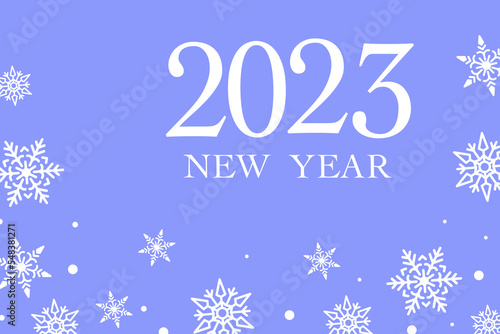 2023 Happy New Year Background Design. Greeting Card, Banner, Poster. Vector Illustration.