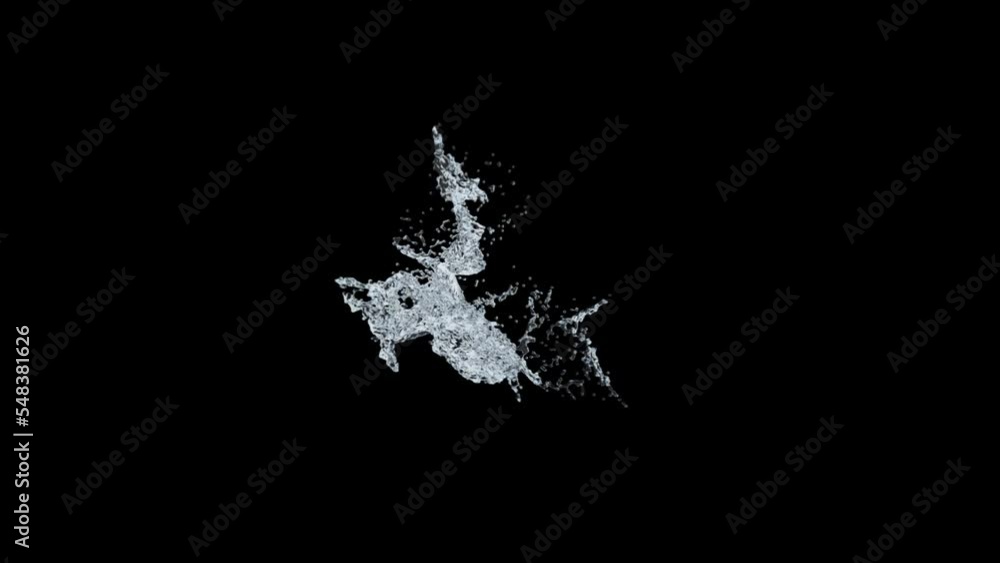 Water splash animation in 3d animation with 4k resolution. already in alpha channel for any creative usage. Water splash animation in 3d animation with 4k resolution. already in alpha channel for any creative usage.