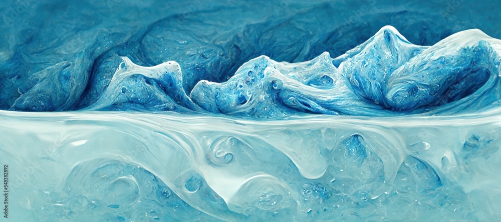 custom made wallpaper toronto digitalAbstract ice blue glacier dune curves and folds, highly detailed frozen and solidified rocky surface texture. Close-up background art resource.
