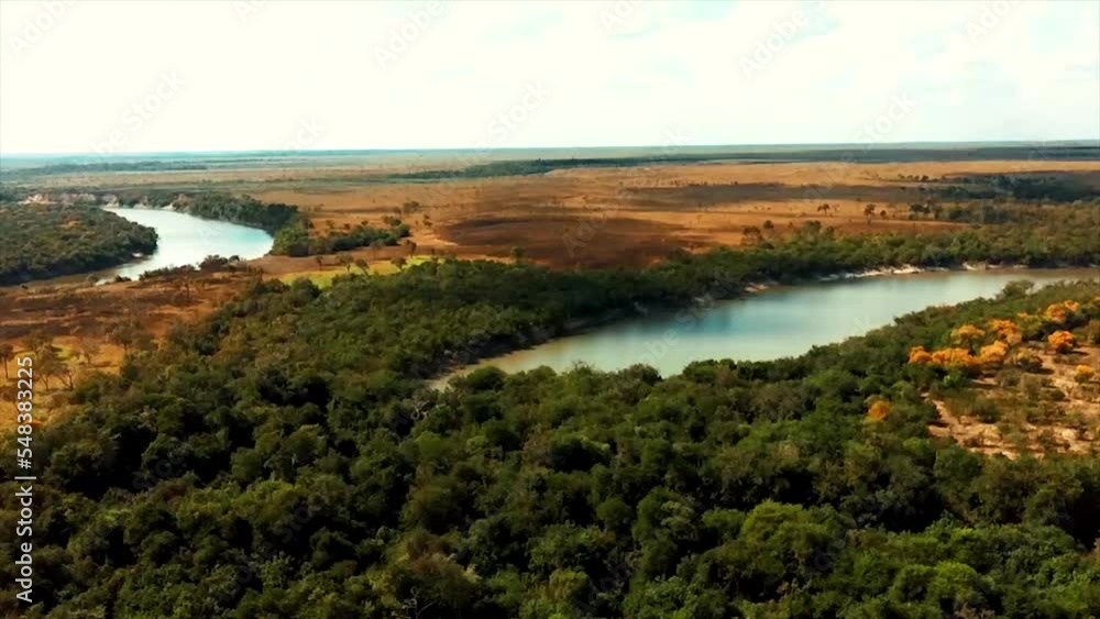View of the river in the morning
