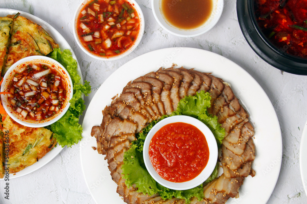 Freshly cooked assorted Korean food Freshly cooked assorted Korean food