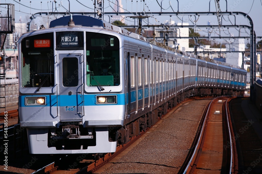 Naklejka premium 通勤電車 小田急小田原線1000形未更新車