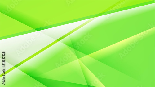 Bright green glossy stripes abstract design