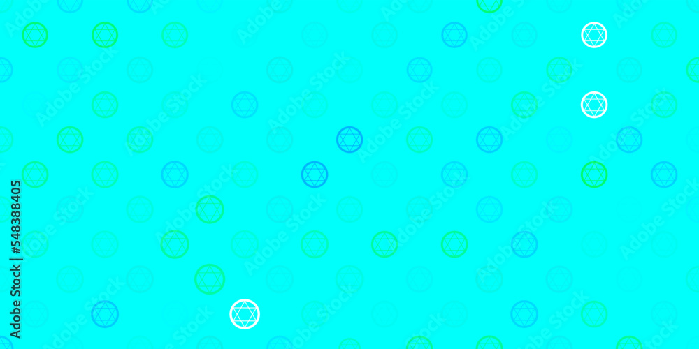 Light Green vector pattern with magic elements. Light Green vector pattern with magic elements.