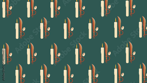 Ofange de Obá e velas