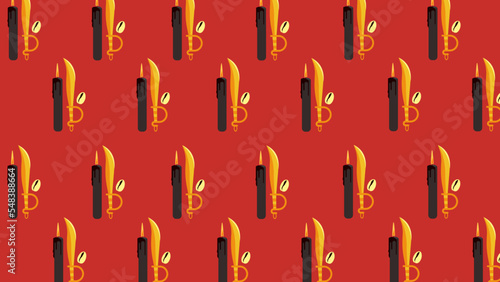 Ofange de Obá e velas