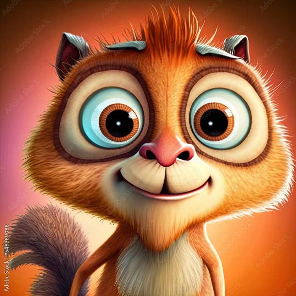Illustration Of Animal Cartoon Character Illustration Of Animal Cartoon Character
