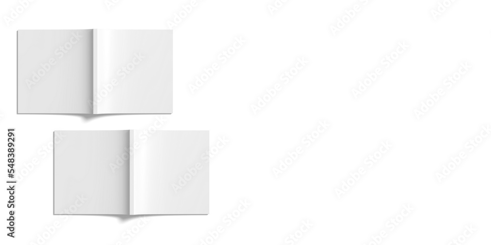 Blank square magazine illustration with copyspace. 3D Render. Blank square magazine illustration with copyspace. 3D Render.