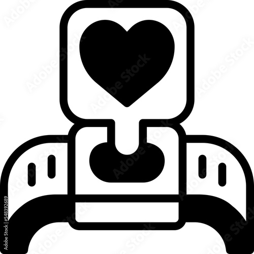 wearable solid line icon