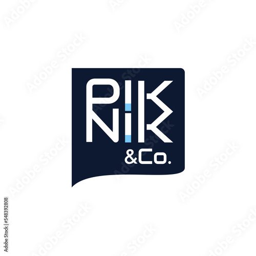 Piknik and Co typhogaphy logo 