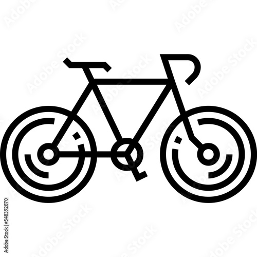 bicycle icon linear style
