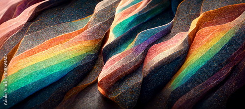 Vibrant rainbow colors abstract wallpaper design