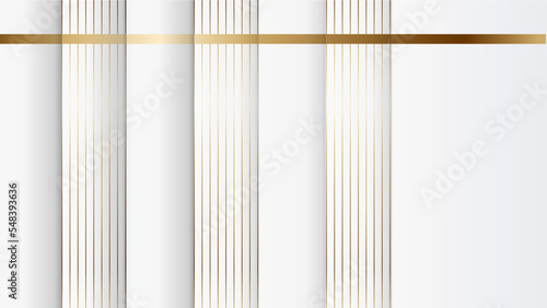 Luxury abstract background with golden lines on clean white, modern black backdrop concept 3d style. Illustration from vector about modern template deluxe design.