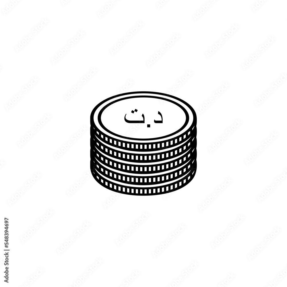 Tunisia Currency Icon Symbol, Tunisian Dinar, TND Sign. Vector Illustration Tunisia Currency Icon Symbol, Tunisian Dinar, TND Sign. Vector Illustration