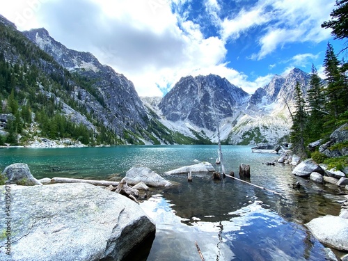 Beautiful mountain lake views