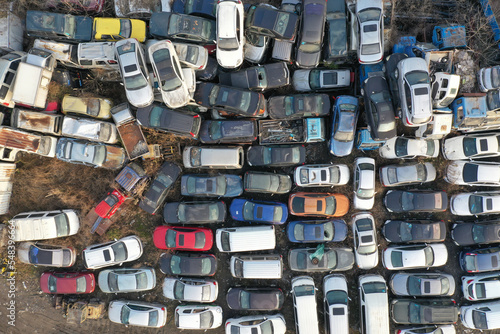 Scrapped car recycling station