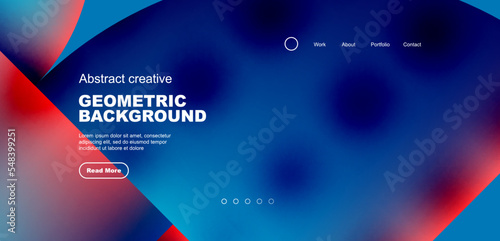 Circles, round shapes and lines with fluid gradients abstract background. Vector illustration for wallpaper, banner, background, leaflet, catalog, cover, flyer