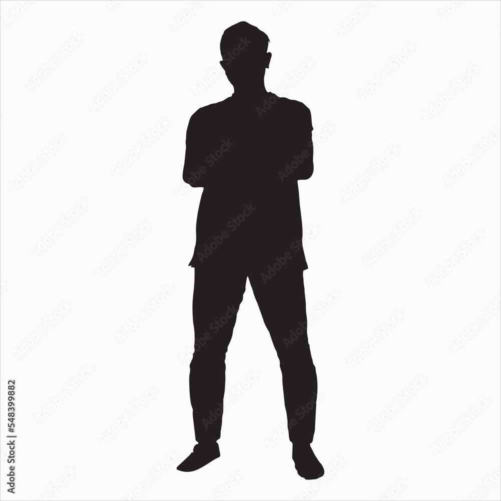 silhouette of a man