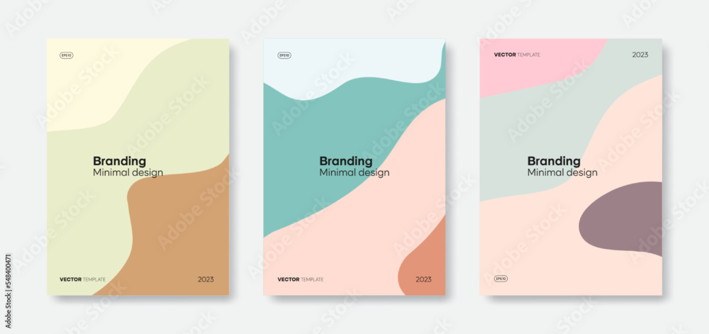 Set of trendy cover template designs. Abstract wave shapes background for branding, business promotion, and layout other. Vector Set of trendy cover template designs. Abstract wave shapes background for branding, business promotion, and layout other. Vector