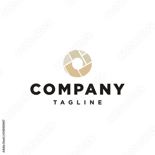 o Letter initial Floor Logo Template.