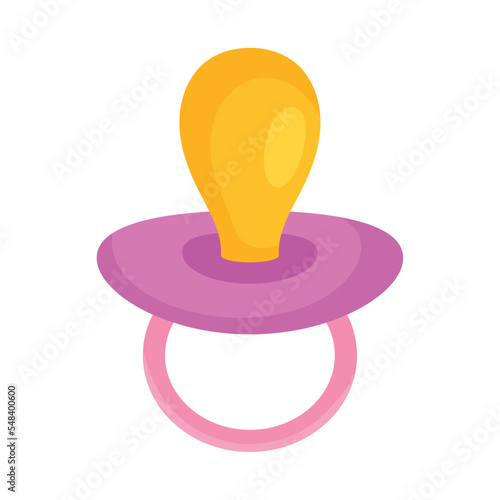 pink pacifier icon