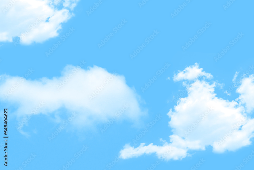 Photo white fluffy clouds in blue sky