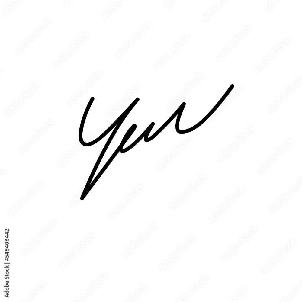 Signature fake handdrawn Signature fake handdrawn
