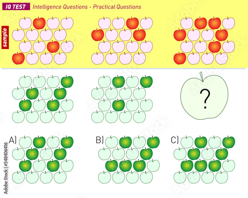 Find the Missing Piece. Shape completion questions, Find next shape