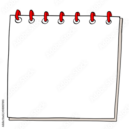 blank page notebook graphic illustration