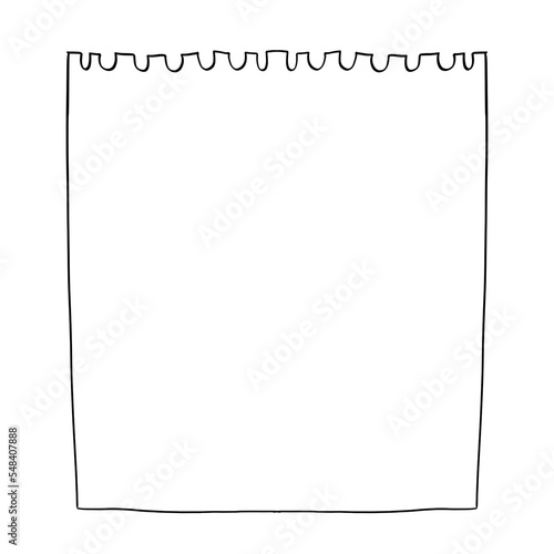 blank page notebook graphic illustration