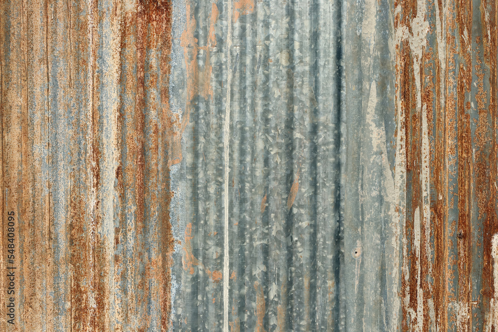 Old zinc wall texture background, rusty on galvanized metal panel sheeting. Old zinc wall texture background, rusty on galvanized metal panel sheeting.