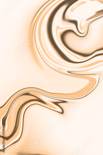 Abstract beige background. The texture of the flowing liquid. Fresh paint effect. Imitation of marble and stone. Modern futuristic backdrop. Textiles and wallpapers. Presentations.