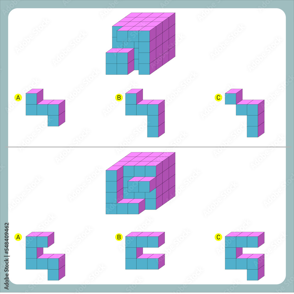 Find the Missing Piece. Shape completion questions, Find next shape Find the Missing Piece. Shape completion questions, Find next shape