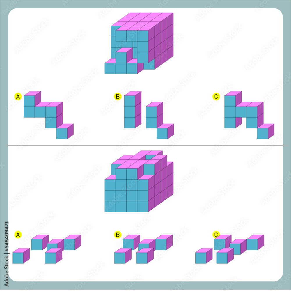 Find the Missing Piece. Shape completion questions, Find next shape Find the Missing Piece. Shape completion questions, Find next shape