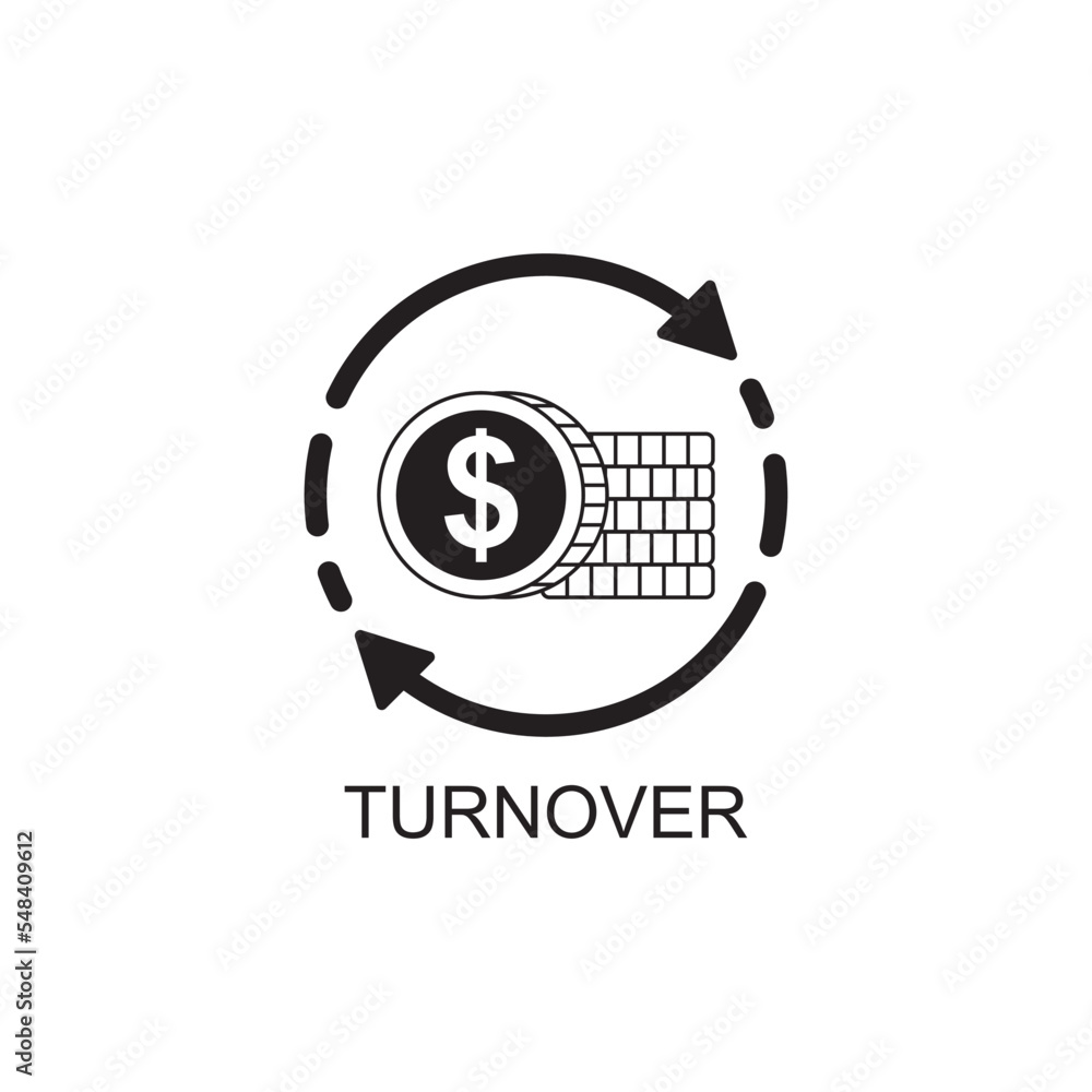 Obraz premium turnover icon , business icon vector