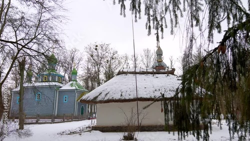 Priest's House at the Church in Pereiaslav Scansen, Ukraine photo