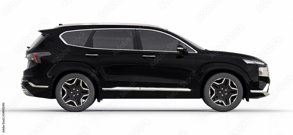 Tokyo. Japan. August 13, 2021. Hyundai Santa Fe. Big city crossover ...