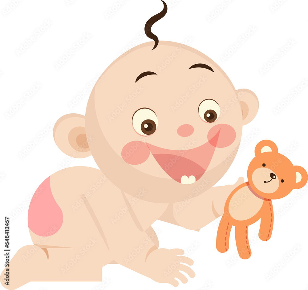 Obraz premium baby cartoon illustration