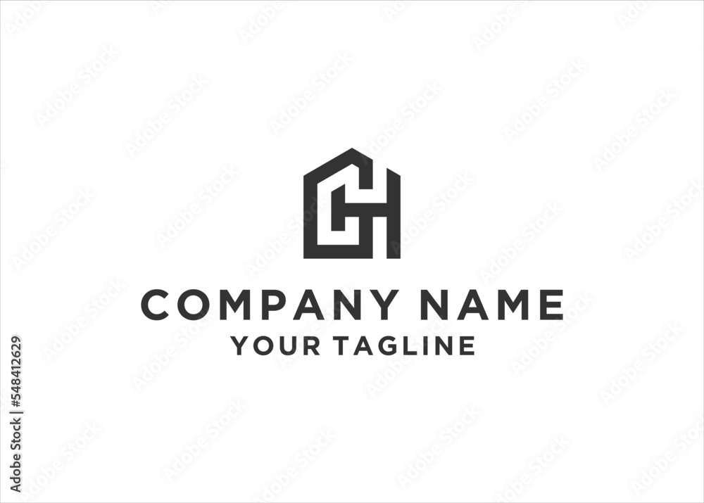 hg home logo icon design vector