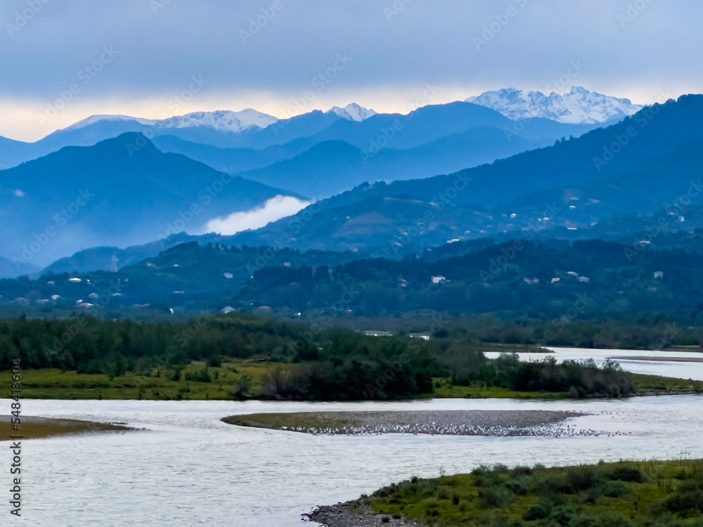 Obraz premium Georgia is one of the navigable countries with its nature, mountains, landscapes and fascinating texture.