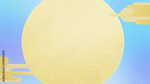 Japanese style background of simple circles