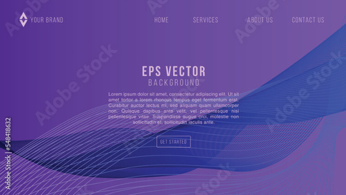 Blue Purple Gradient Web Design Abstract Background EPS 10 Vector For Website, Landing Page, Home Page, Web Page