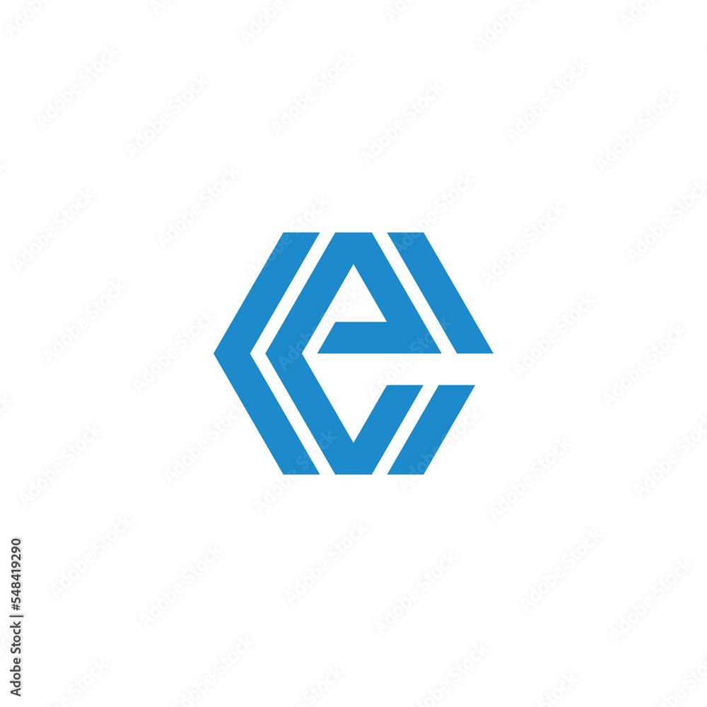 letter e diamond geometric hexagon logo vector letter e diamond geometric hexagon logo vector