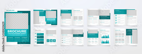minimalist business brochure template with simple style 